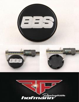 schwarz / silber 70,6 mm 10023603 BBS Felgendeckel Embleme